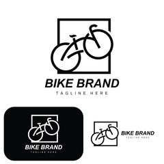 Bicycle Logo, Vehicle Vector, Bicycle Silhouette Icon, Simple Design Inspiration