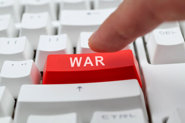 Modern keyboard with war button