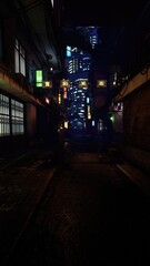 Fototapeta premium Cyberpunk Alley