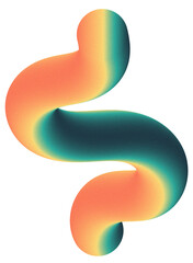 3D gradient shape form y2k millennium colourful grainy background wall art clipart poster splash screen backdrop  3d render abstract futuristic 