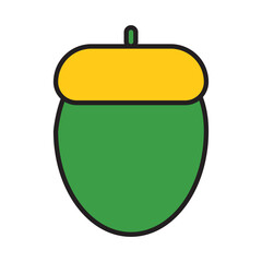 Filled Line HAZELNUTS design vector icon design vector line icon svg