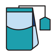 Filled Line TEA BAG design vector icon design vector line icon svg