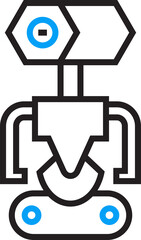 Obraz premium cartoon robot avatar illustration