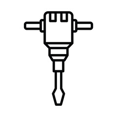 jack hammer icon vector design template in white background