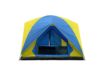 Open big size tourist tent for camping on travel outdoor for middle or long weekend