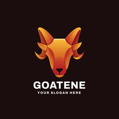 Goat Gradient Logo Vector Icon Illustration