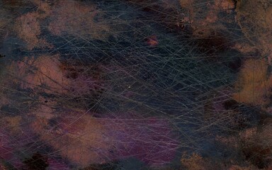 Vintage texture of old oxidized copper with some spots and stains on it Abstract grunge rusty metal texture background for web site or mobile devices design with copy space for text or image.