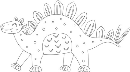 Cartoon Dinosaur Vector Graphic