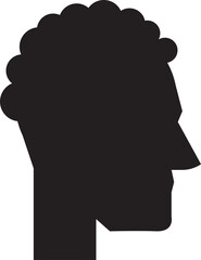 male face side view avatar