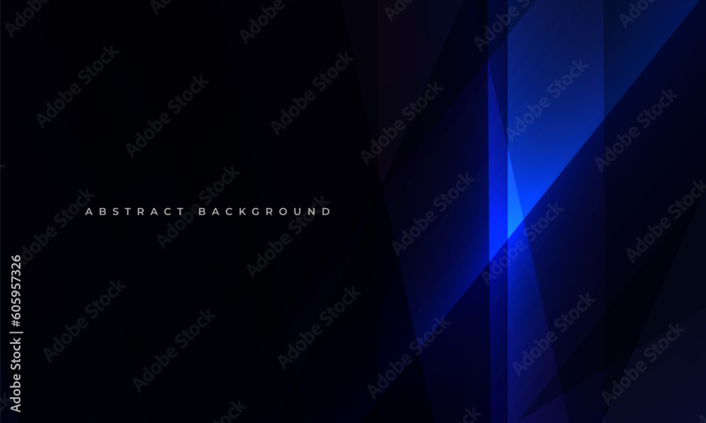 Aufkleber black and dark blue modern abstract background with diagonal geometric shapes. abstract vector dark 