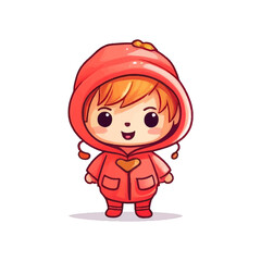 cute children cartoon character vector illustration