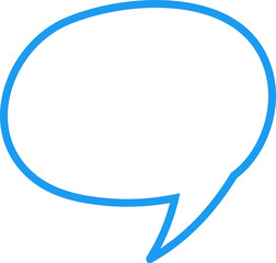 blank speech bubble and dialog