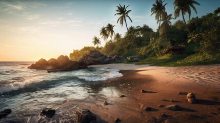 Beach on a tropical island