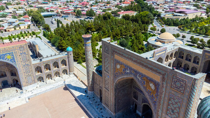 Registan Square in Samarkand Uzbekistan