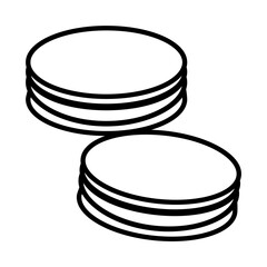 BISCUITS design vector icon design vector line icon svg