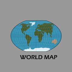 Global Map - Individual Countries of the World stock illustration