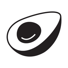Solid Line AVOCADO design vector icon design vector line icon svg