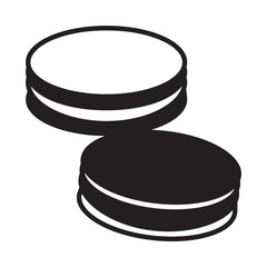 Solid Line BISCUITS design vector icon design vector line icon svg