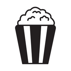 Solid Line POPCORN design vector icon design vector line icon svg