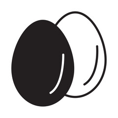 Solid Line SUNNYSIDE EGG design vector icon design vector line icon svg