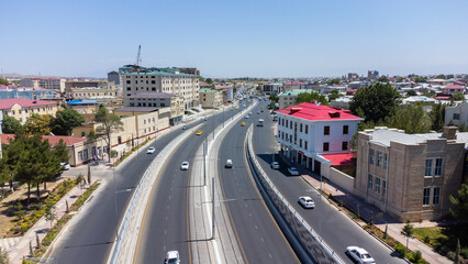Aerial view of Samarkand city