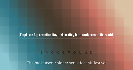 Employee Appreciation Day, celebrating hard work around the world gradient background