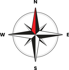 Fototapeta premium Compass PNG Images, Simple Compass, Map Compass, North Compass with Transparent Background