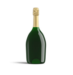 Champagne Bottle 3D-Illustration