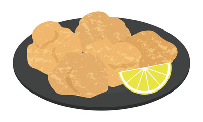 鶏のからあげのイラスト