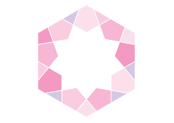 キラキラした模様の飾りのイラスト