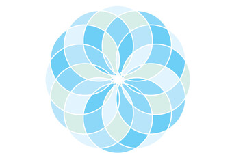 キラキラした模様の飾りのイラスト