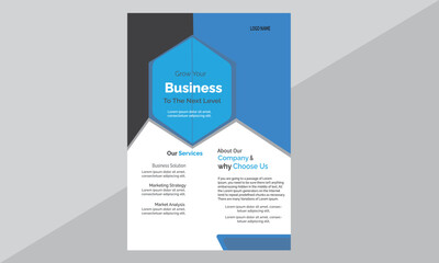 modern design corporate business flyer template