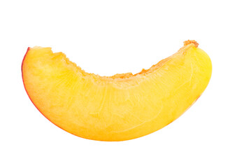 Peach, Nectarine, isolated on white background, full depth of field