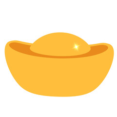 Chinese New Year theme elements Gold ingot  Lunar New Year