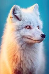 Arctic Fox in vibrant colors