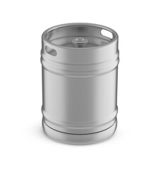 Metal Beer Keg Blank 3D-Rendering