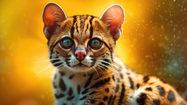 Margay in vibrant colors
