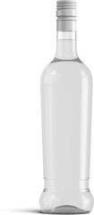 Rum Vodka Bottle With Liquid 3D Rendering