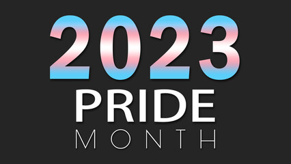Happy Pride Month 2023 Transgender Pride Flag Background