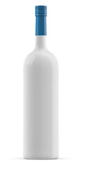 Rum Vodka Wodka Bottle With Liquid 3D Rendering