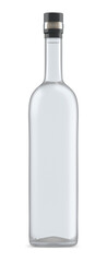Rum Vodka Wodka Bottle With Liquid 3D Rendering