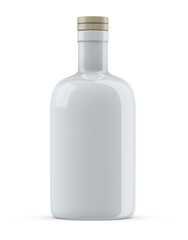 Rum Vodka Wodka Bottle With Liquid 3D Rendering
