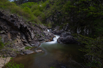Naklejka na ściany i meble Ciucas waterfall Apuseni mountains Romania 