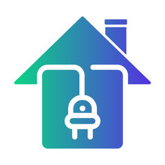 Obraz premium power housing icon