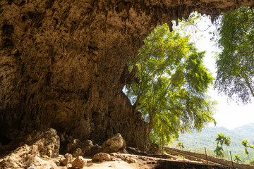 Hobbit Cave or Liang Bua cave, or rats cave, on the island of Flores, West Nusa Tenggara, Indonesia