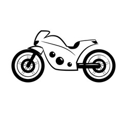 illustration of a motorcycle vector