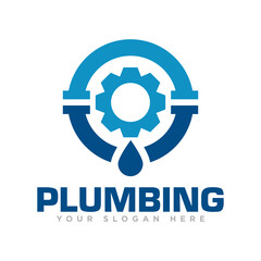 Plumbing Logo Design Illustration