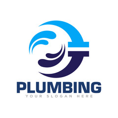 Plumbing Logo Design Illustration
