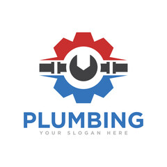 Plumbing Logo Design Illustration
