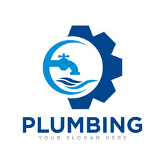 Plumbing Logo Design Illustration